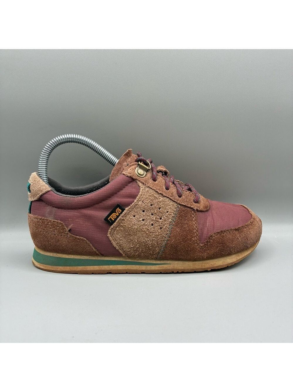 Teva Highside ‘84 Sneakers Women’s 7 Deep Taupe Suede Athletic 1103243